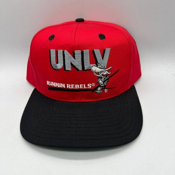 Vintage UNLV Runnin' Revels‎ NCAA Twins Enterprise Hat Snapback Cap New Mens - Picture 1 of 6